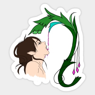 Copy of Elf drinking from a flower Sticker